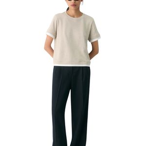 Women Cotton T Shirt Premium Soft Casual Loose Fit Short Sleeve Crew Neck Basic Tee OEM ODM Manufacturer Custom Wholesale - Product Image 5