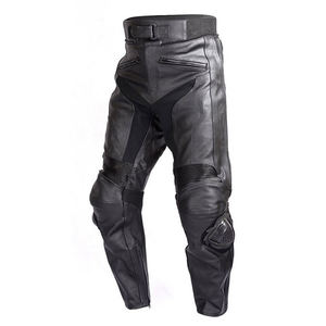 Pantalones de Motociclismo de Cuero de Alta Calidad, Resistentes al Viento, Nuevo Diseño con Elasticidad en 4 Direcciones, Preparados para Armadura CE y Forro Transpirable - Product Image 5