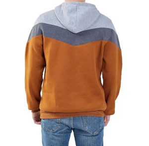Sudadera con Capucha Básica de Algodón Mezclado con Bloques de Color para Hombre - Product Image 2