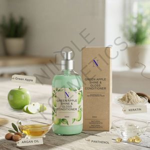 Crema Acondicionadora Herbal Concentrada Green Apple Shine, Suavizante, Hidratante, Nutritiva, Sedosa, Sin Frizz, Brillante - Product Image 2