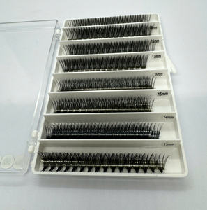 Extensions de cils volume ultra-rapides Private Label, en cheveux synthétiques, longueurs mixtes 0.03 0.05 0.07, courbures C CC D DD - Product Image 4