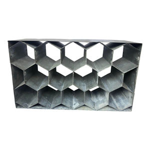 Moderno Estante Apilable de Metal Negro Geométrico para 12 Botellas de Vino, Duradero Soporte de Hierro Forjado para Encimera o Mesa, para Cocina y Hogar - Product Image 6