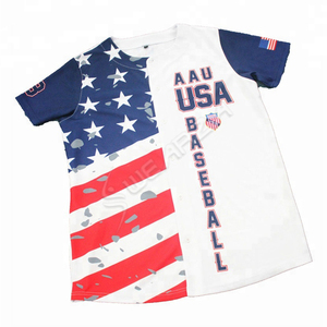 Maillot de baseball sublimé de haute qualité pour joueur professionnel, fabriqué aux États-Unis, à vendre. Nom, numéro et logo brodés personnalisés. - Product Image 4