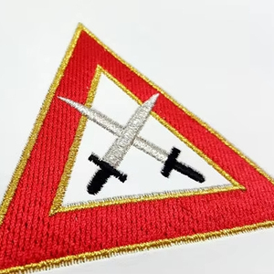 Tyler Royal Arch Chapter apron red <b>machine</b> embroidery masonic apron fraternal regalia ceremonial apron - Product Image 1