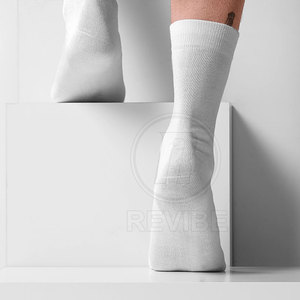 Cotton Breathable High Quality Crew <b>Socks</b> for <b>Men</b> Winter Gym Sports Customizable - Product Image 4