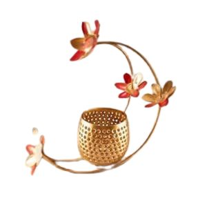 Luxury Geometric Iron Art Wall Hanging 9 Cup Candle <b>Holder</b> Gold Leaf <b>Tealight</b> <b>Holders</b> for Living Room Backdrop Wall Decoration - Product Image 6