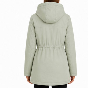 Chaqueta Parka de Invierno para Mujer OEM ODM con Capucha Desmontable, Material Transpirable e Impermeable y Logotipo Personalizado - Product Image 2