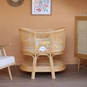 Cunas funcionales de ratán para bebés con cesta de almacenamiento, precio directo de fabricante, moisés para recién nacidos - Product Image 4