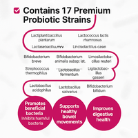 Produk Kecantikan Probiotik Garcinia Suplemen Bubuk HCA 14 Sajian Alami 17 Strain OEM Korea Fungsional Dewasa