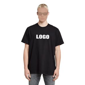 Camiseta de Hombre de Algodón 100% de Alto Gramaje, con Logotipo Personalizado, Tallas Grandes, Tejido de Alta Calidad, Modelo 2026 - Product Image 1