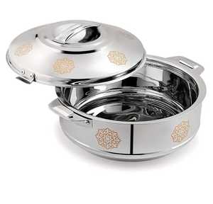 Bol de service élégant en métal filigrané avec couvercle en verre et poignées, chauffe-plat de luxe pour mariage et banquet - Product Image 6