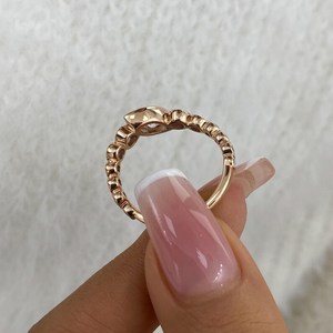 Bague moderne en or massif 14 carats avec diamant marquise authentique de 1,00 carat VS1, cultivé en laboratoire, demi-alliance éternité, pour fiançailles, surprise pour elle - Product Image 6