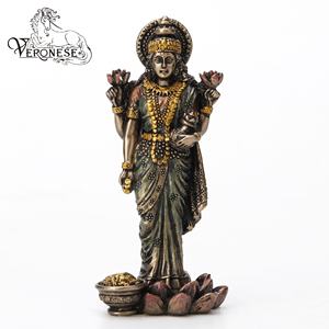 Figurine en résine peinte à la main de Ganesh jeune dieu indien de luxe, design VERONESE, objet de collection pour la décoration de la maison - Product Image 4