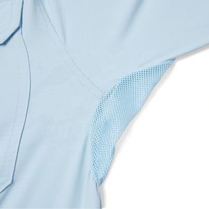 Chemise d'équipe d'extérieur pour hommes Sun, respirante, logo brodé, vente en gros d'usine, polyester et élasthanne, chemises de pêche décontractées - Product Image 3