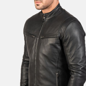 Nouvelle veste en cuir pour homme à vendre avec fermeture éclair et veste tendance en cuir PU - Product Image 6