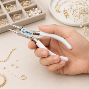 Pince à bec rond professionnel en acier inoxydable pour la fabrication de bijoux, outil de bouclage de fil et de perlage, fabricant OEM ODM - Product Image 3