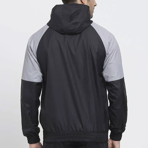 Custom Logo <b>Reflective</b> Print <b>Running</b> <b>Jacket</b> Men's waterproof Shell Hooded <b>Jacket</b> Coat Nylon Windbreaker Zip <b>Jacket</b> for Men - Product Image 5