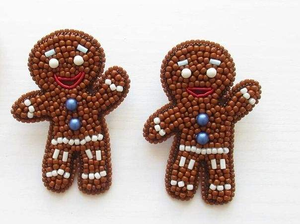 ต่างหูปักมือสีขาวและสีเขียวสำหรับเด็กผู้หญิง ต่างหูประดับลูกปัด ขายส่งงานเย็บปักถักร้อย - Product Image 5