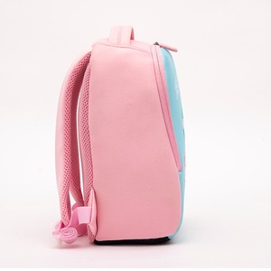 Cartoon cute children’s <b>backpack</b> neoprene kids bag soft air permeable jellyfish printing - Product Image 3