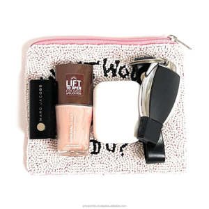 Trendy Would Dolly Do Beaded Clutch Bag Handmade Embroidered <b>Sequin</b> Zipper Pouch for White Statement Purse Gift Unisex - Product Image 2