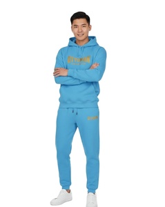 Conjunto de Sudadera con Capucha Transpirable de Alta Calidad para Hombre, Diseño Sólido Multicolor, Ropa Deportiva para Gimnasio, Entrenamientos de Invierno, Personalizable - Product Image 1