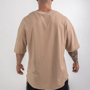 T-shirt Homme Streetwear Cropped Oversize Vintage en Coton Délavé Coupe Boxy Effet Usé - Product Image 5