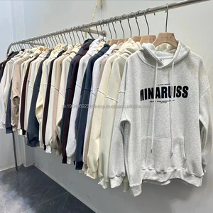 Haute qualité décontracté à capuche Mans sweat à capuche lettre essentielle logo Double ligne poitrine Style pull hommes sweats à capuche amples utilisés - Product Image 3