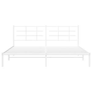 Base de Cama Doble de Acero con Recubrimiento en Polvo Blanco, Categoría de Productos de Camas Metálicas - Product Image 5