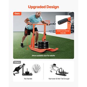 Slitta in Acciaio per Allenamento Fitness ed Esercizi Atletici - Attrezzatura per Migliorare la Velocità - Regolabile - Product Image 2