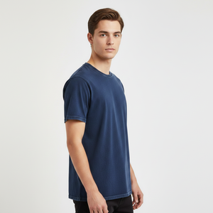 T-shirt streetwear homme 100 % coton de haute qualité, coupe droite, manches courtes, logo frontal, design uni, séchage rapide - Product Image 1