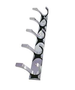 Space Saving 5 Pin Aluminium Cloth <b>Hook</b> for Door and <b>Wall</b> Premium SS202 Heavy Duty Adjustable Design for Towels Coats Bags Robes - Product Image 2
