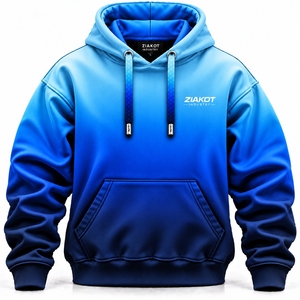 Wholsale Direct ZIAKOT INDUSTRY Custom Graphic Hoodie <b>Men</b> Oversized Pullover Sweatshirt Premium Heavyweight <b>Fleece</b> Hoodies - Product Image 4