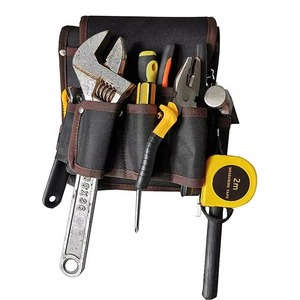 Black <b>Tool</b> <b>Belt</b> with Multiple Pockets Heavy Duty Work Organizer for Mechanics and DIY Projects - Product Image 4