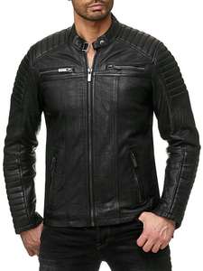 Nouvelle Arrivée 2026 – Blouson en Cuir Véritable pour Homme, en Cuir de Vachette et Toile, Hiver, à Capuche, Moto & Biker, Imperméable, Haute Qualité - Product Image 2