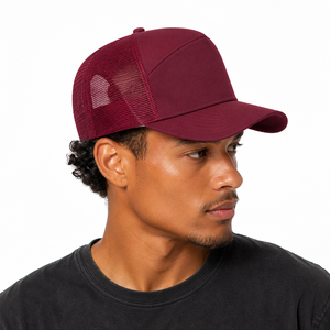 Custom Woven Patch Fine Mesh Back Panel Foam Front Trucker <b>Cap</b> Canvas Front Panel For Adult Unisex <b>Caps</b> Wholesale OEM Label - Product Image 6