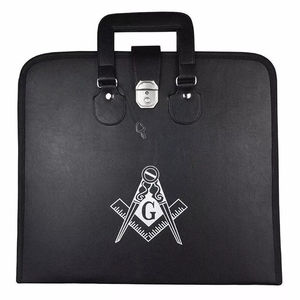 Master Mason Blue Lodge Apron Case Multiple Colors Square & <b>Compass</b> G MM/WM Masonic High Quality Custom Made Apron Briefcase - Product Image 2