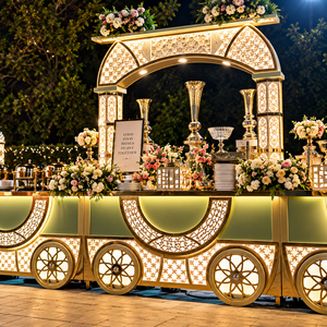 Zyveranta ImperialGild Grand comptoir de buffet de mariage de luxe illuminé - Product Image 6