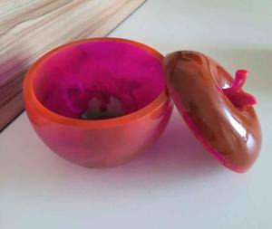 โถเก็บของเรซิ่นทำมือแบบมีฝาปิด ของตกแต่งบ้าน ใช้จัดระเบียบในครัว ห้องน้ำ สำหรับใส่ชา กาแฟ ลูกอม ของตกแต่งบ้าน - Product Image 4