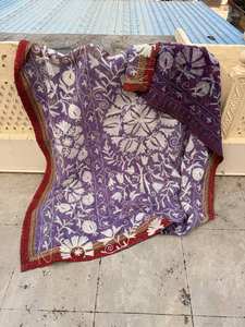 Handmade Eco-Friendly Embroidered Kantha Suzani <b>Quilt</b> Vintage Bohemian Style Cotton <b>Throw</b> Assorted Colors for Home Hotel Use - Product Image 6