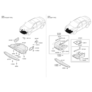 Repuesto Nuevo para Auto y Camioneta Sonata, Lado Derecho 291202T300 - Product Image 2