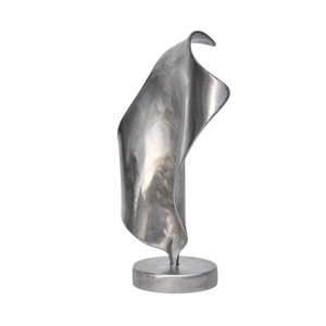 Most Demanding Table Decorative Sculpture Indian Supplier Modern Design Abstract Stainless Steel Sculpture With Silver Finished - Product Image 1
