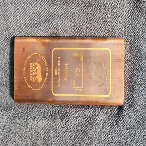 Pure Copper Bullion Bar Luxury Decorative Copper Block Premium <b>Home</b> Office Display Accessory - Product Image 1