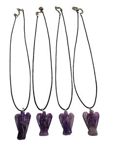 Pendentif Anges en Agate Améthyste Pierre Précieuse Pendentifs Naturels Faits à la Main Pendentifs Anges en Cristal Vente en Gros De Cristaux Amayra Exportations - Product Image 2
