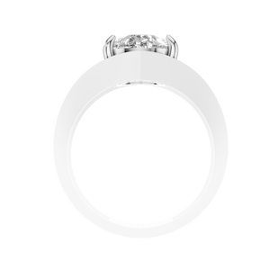 Anillo de Compromiso de Oro Sólido de 14K con Diamante Brillante en Forma de Pera, Certificado por IGI, para Boda y Joyería de Moda - Product Image 3