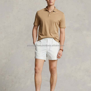 Camisetas de polo personalizadas para hombre al por mayor camisetas de Jersey informales de manga corta de color sólido de 100% algodón con bordado - Product Image 5