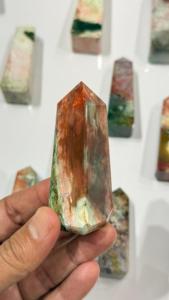 Torre de Cristal de Jaspe Unicornio Natural, Obelisco de Piedra Preciosa Pulida, Piedra Curativa para Reiki, Meditación y Decoración del Hogar - Product Image 5