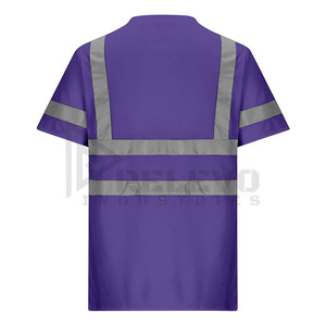 เสื้อทำงานแบบสะท้อนแสง Relevo Hi Visibility สำหรับผู้ชาย ผ้าโพลีเอสเตอร์ ชุดยูนิฟอร์มนิรภัย สไตล์ชุดทำงานก่อสร้าง - Product Image 4