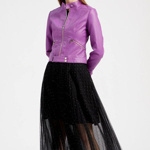 แจ็คเก็ตหนังผู้หญิงสไตล์ล่าสุด ขายส่ง ราคาสมเหตุสมผล แจ็คเก็ตหนังผู้หญิงคุณภาพพรีเมียมขายดีที่สุด - Product Image 2