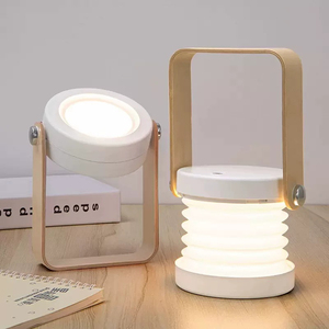 Minimalist Modern LED Night <b>Light</b> Warm White <b>USB</b> <b>Rechargeable</b> Manual Button Dimmable Crystal Bedside Middle Home 2700K 25000 - Product Image 2