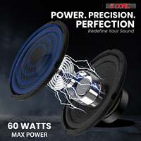 Paire de subwoofers 5 cœurs de 6 pouces 300W pour voiture, 4 ohms, basses profondes, haut-parleur de remplacement